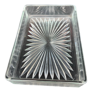 Vintage Glass Rectangular Tray