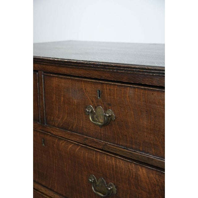 Antique English Oak Chest of Drawers, Late 18th Century For Sale - Image 10 of 16