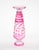 Glass Mid-Century Modern Val Saint Lambert Pink Glass Vases Cut & Etched Decorated For Sale - Image 7 of 10