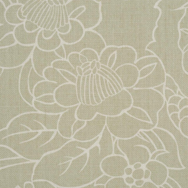 Schumacher Schumacher Chiang Mai Dragon Silhouette Fabric In Almond Dust For Sale - Image 4 of 5