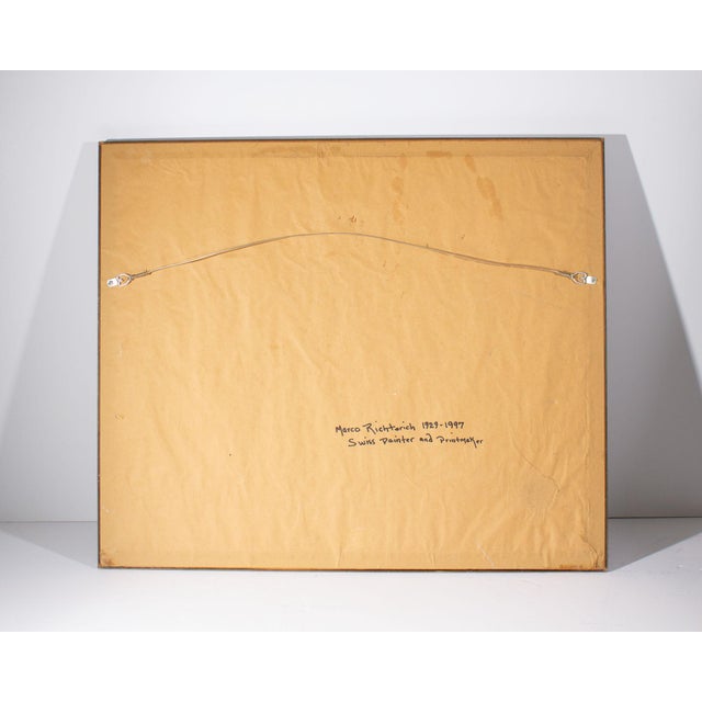 Yellow Abstract Lithograph Print by Marco Richterich For Sale - Image 8 of 9