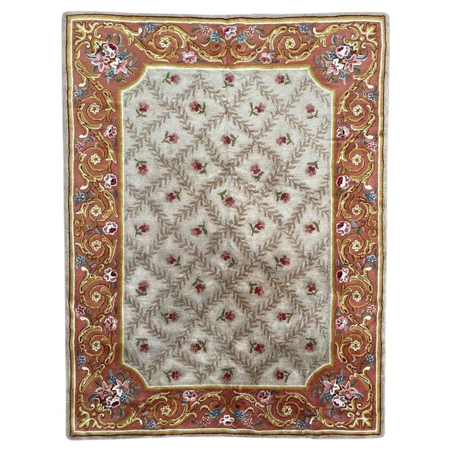 Vintage French Janus Rug, 1940s For Sale