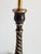 Coffee Twisted Tall Buffet Painted Brass Lamps-a Pair For Sale - Image 8 of 12