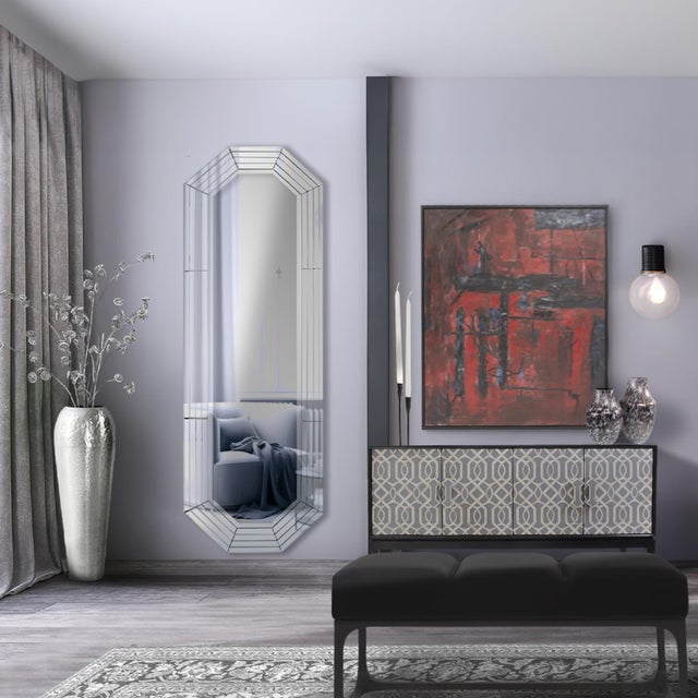 Modern Lenox Octagonal Dressing Mirror For Sale - Image 3 of 11