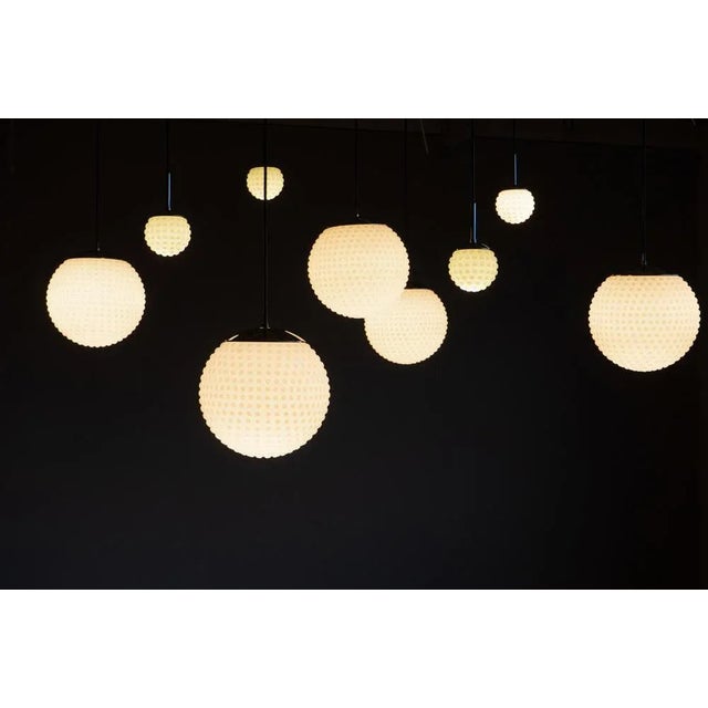 White Opaline Glass Ceiling Lamp by Rolf Krüger for Staff Leuchten, Germany, 1970s For Sale - Image 8 of 13