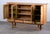 Brutalist Brutalist Danish Oak Highboard with Leaded Green Glass, 1960s For Sale - Image 3 of 9