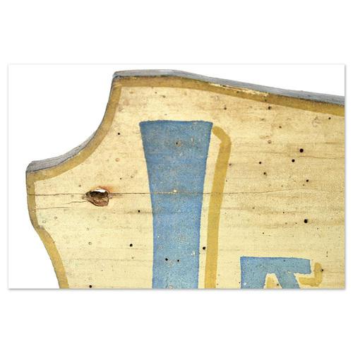 Wooden La Voulzie Sign For Sale - Image 5 of 6