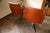 1970s DDR Swivel Armchairs in Brown Faux Leather and Checkered Seat, 1970s, Set of 2 For Sale - Image 5 of 10