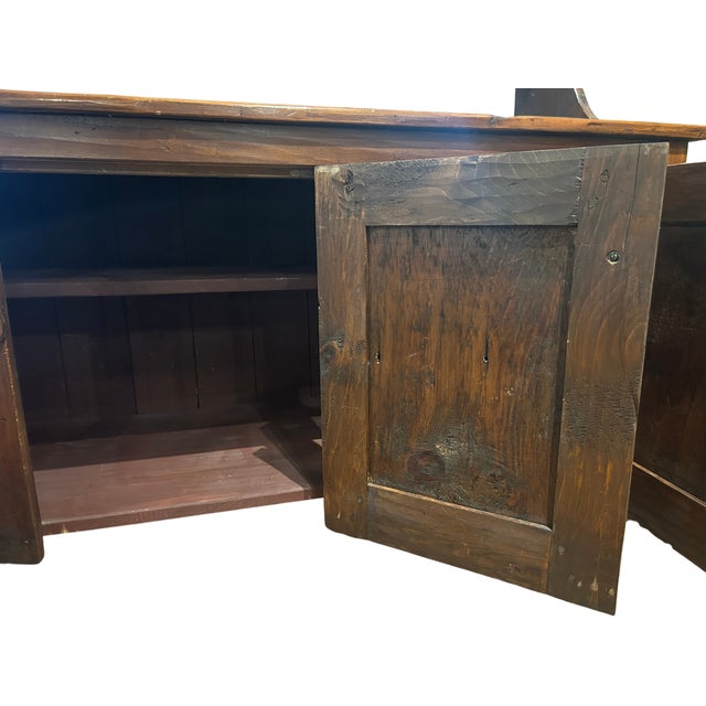 1970s Elongated Pine Bucket Bench For Sale - Image 9 of 9