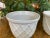 1960s 1960s Basket Weave Ceramic Pots - Set of 2 For Sale - Image 5 of 8