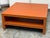 Custom Design Orange Leatherette Coffee Table For Sale In San Francisco - Image 6 of 12