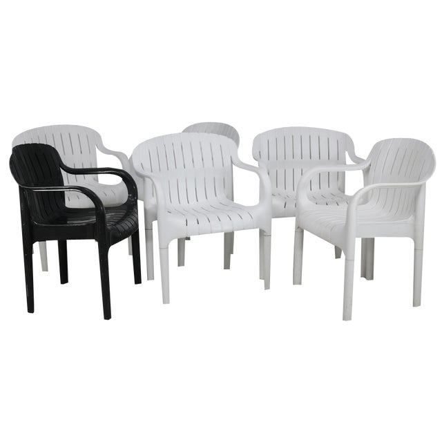 French Armchairs by Pierre Paulin for Allibert, 1980, Set of 6 For Sale