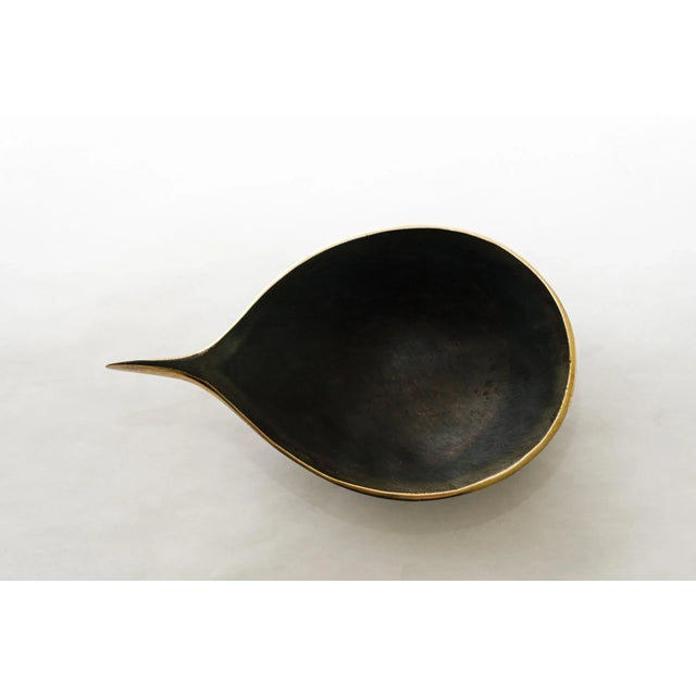 Metal Carl Auböck Model #4208 Patinated Brass Bowl For Sale - Image 7 of 12