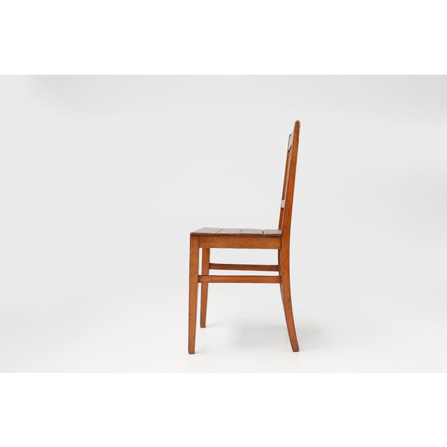 Wooden Geometric Chair in the style of Jean Prouve, France, 1940s For Sale - Image 6 of 15