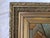 Gold Antique 19th Century Oil on Board in Elaborate Gilt Frame For Sale - Image 8 of 11