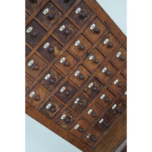 Early 20th Century French Oak Jewelers Cabinet For Sale - Image 6 of 18