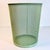 Asparagus 1990s Vintage Contemporary Modern Metal Mesh Wastebasket in Sage Green For Sale - Image 8 of 9