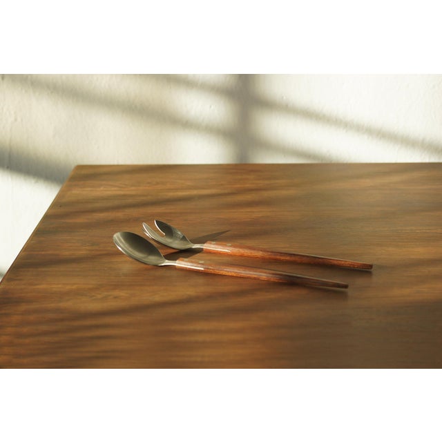 Mid-Century Modern Danish Modern Spoons, 1960s, Set of 2 For Sale - Image 4 of 6