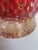 Vintage Murano Glass Vase Bullicante Red Gold Attr Barovier Toso For Sale - Image 14 of 17