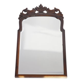 Antique Scalloped Wall Mirror, 1890s For Sale