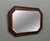 Antique English Jacobean Mirror Framed Beveled Octagonal Oak c.1930s For Sale - Image 10 of 18