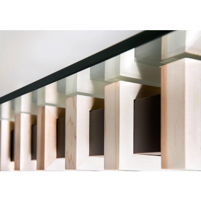 Walnut & Maple Coffee Table For Sale In Washington DC - Image 6 of 8