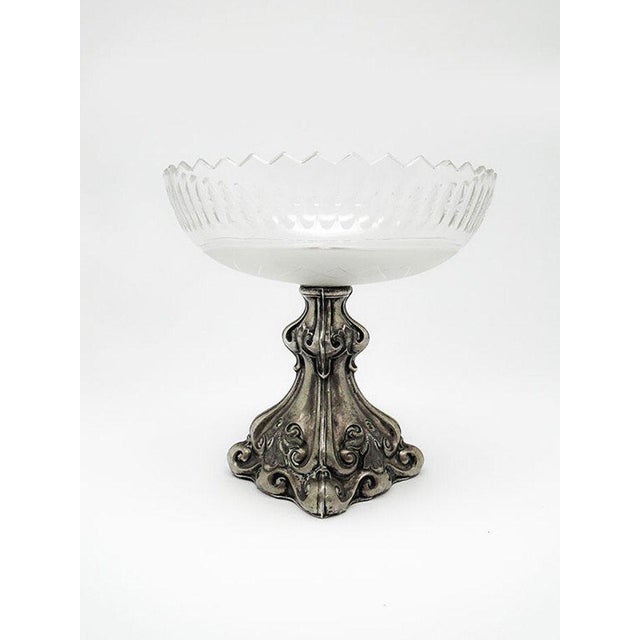 Biedermeier Fruit Bowl on Stand, Austria, 1850s For Sale - Image 3 of 8