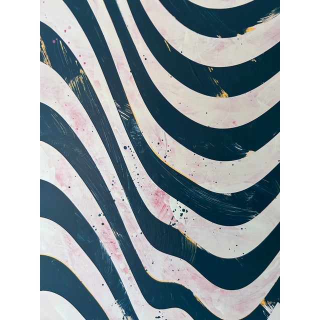 Abstract "Auditory Frequency Distortion" Series Painting by Daniel DeLuna For Sale In Los Angeles - Image 6 of 12