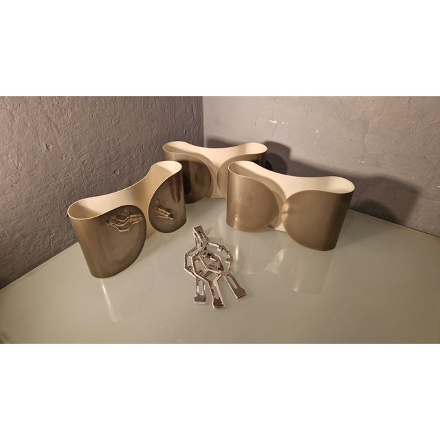 Vintage Foglio Wall Lamps in Chrome by Carlo Scarpa for Flos, Set of 2 For Sale - Image 11 of 14