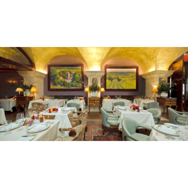 1980s "Mountain Town" Pastel by Claude Chevalley For Sale - Image 5 of 5