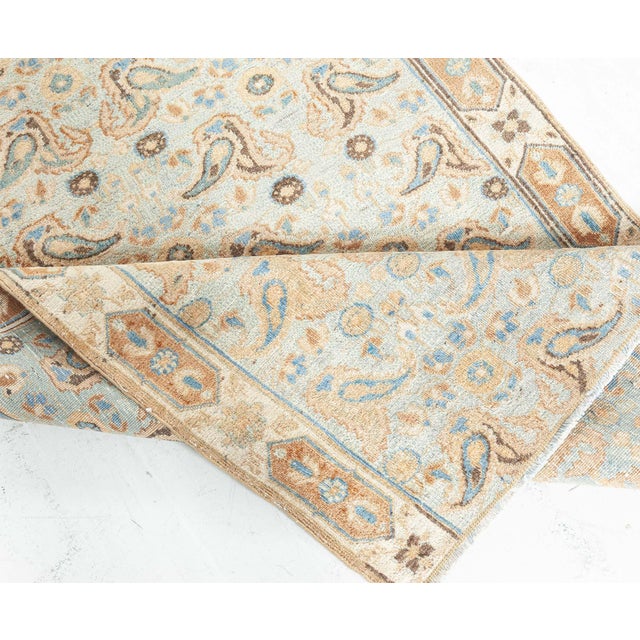 1920s Doris Leslie Blau Antique Tabriz Allover Sand Runner - c. 1920 (Fragment) For Sale - Image 5 of 7