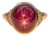 12.5Ct Star Ruby Cabochon Ring With Earth-Mined Diamond Accents: Solid 14k Gold, Size 6.75 For Sale