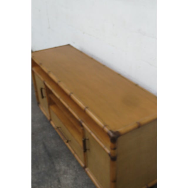 Tommy Bahama Rattan Caning Sideboard Buffet Tv Media Console 5839 For Sale - Image 9 of 12