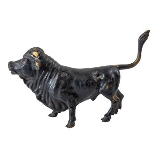 19th Century Miniature Renaissance Revival Bull Figure For Sale