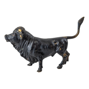 19th Century Miniature Renaissance Revival Bull Figure