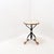 Metal Wrought Iron Tripod Side Table with Brass Decorations and Alabaster Top, 1950s For Sale - Image 7 of 15