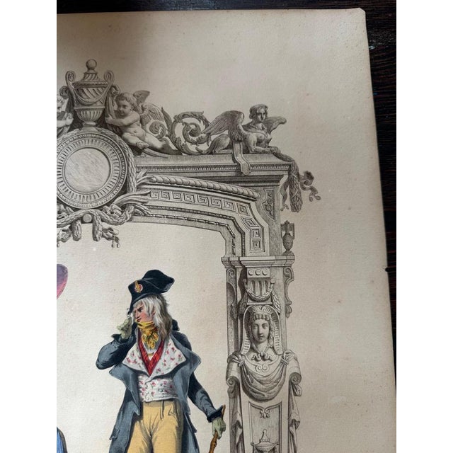 Mid 19th Century Achille Devéria, Costume, 1847, Lithograph For Sale - Image 5 of 13