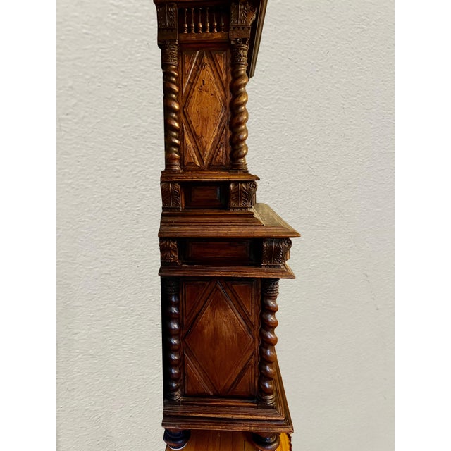 French Early 18th Century Early Carved Walnut Duex Corps Buffet For Sale - Image 3 of 8
