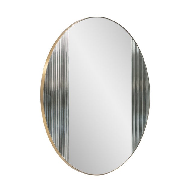 Kenneth Ludwig Chicago Frosted Wall Mirror For Sale - Image 4 of 11
