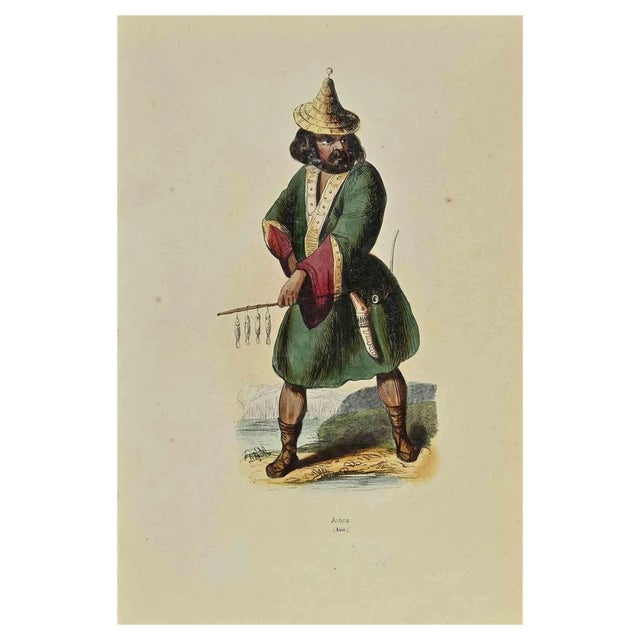 Auguste Wahlen, Ainos, Lithograph, 1844 For Sale