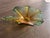 Murano Vintage Murano Blown Glass - Green and Yellow Leaf Bowl For Sale - Image 4 of 9