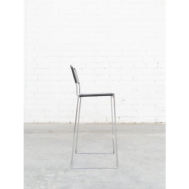 Leather Barstools by Giandomenico Belotti for Alias, 1980s, Set of 6 For Sale - Image 3 of 18