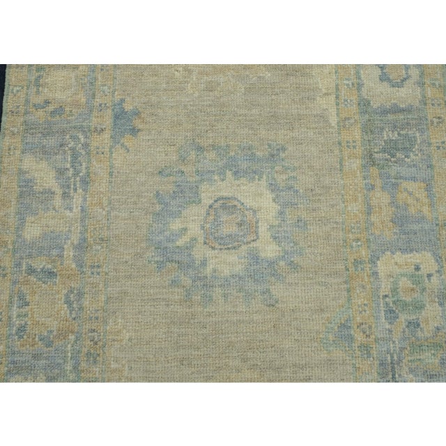 Turkish Oushak Runner Rug 3' x 6'9" #17303 For Sale - Image 4 of 8