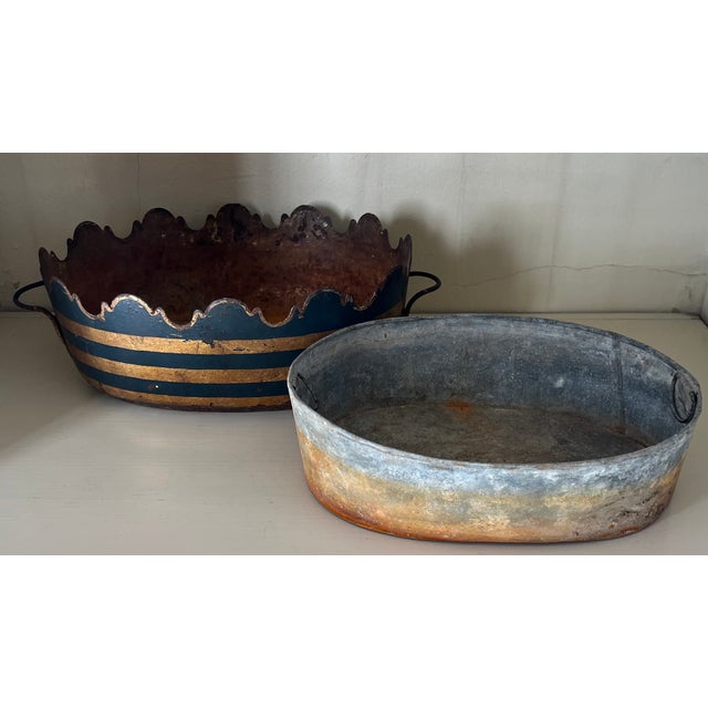 Antique Early 19th Century French Tole Monteith or Jardiniere Cachepot For Sale - Image 12 of 15