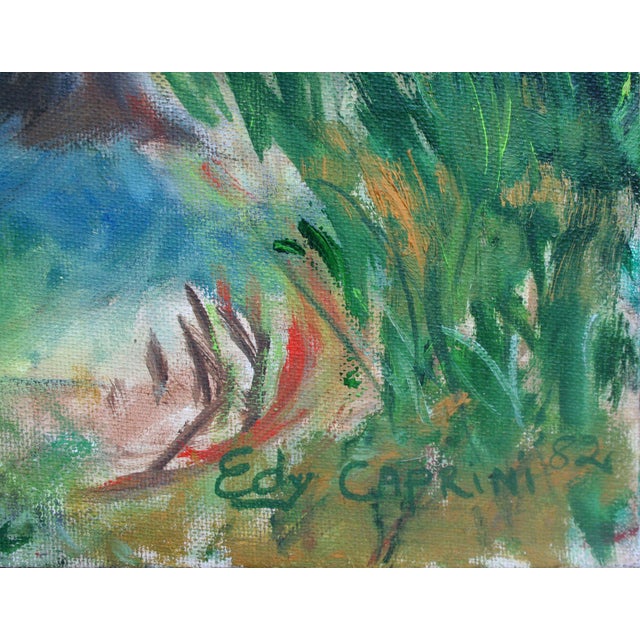 Impressionist California Farm Landscape With Wooden Barn by Irma "Edy" Caprini For Sale - Image 3 of 3