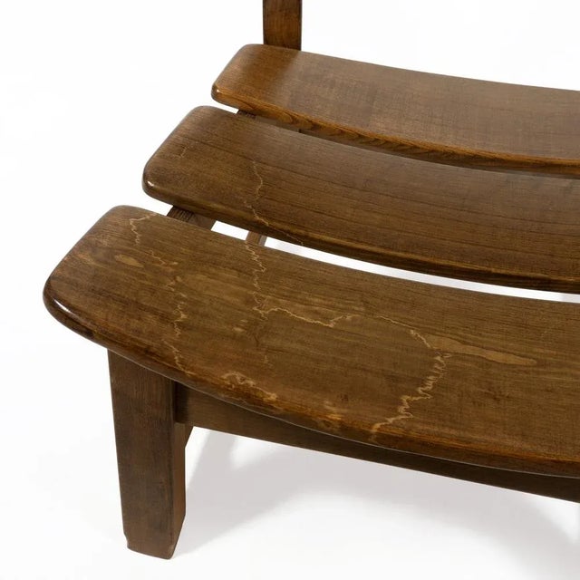 Vintage Brutalist Oak Fireplace Lounge Chairs & Side Table by Dittmann for Awa, 1960s, Set of 3 For Sale - Image 11 of 17