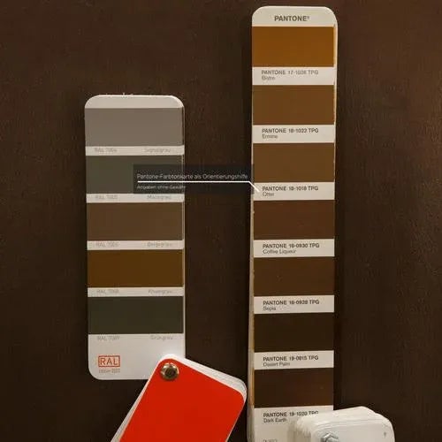 Hukla Brown Leather Two-Seater Sofa For Sale - Image 5 of 11