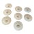 Royal Cauldon Bristol Ironstone “Aviary” Bird Plates by h.a. Pausch, Set of 8, Mid-Century For Sale