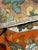Mid 20th Century Vintage Mid-Century Waverly Fredericksburg Fabric Tablecloth Floral Stripe Cotton Textile For Sale - Image 5 of 5