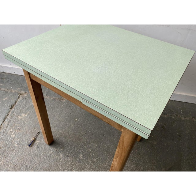 Vintage Draw-Leaf Kitchen Dining Table with Formica Top, 1960s For Sale - Image 4 of 8